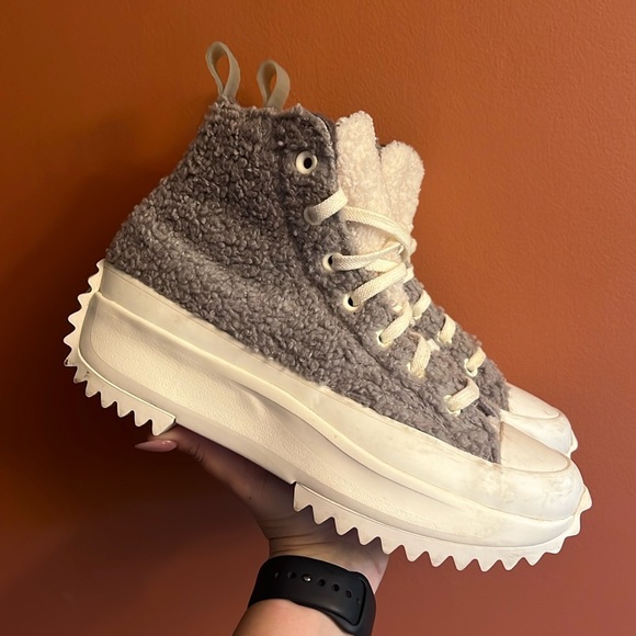 Fuzzy high top platform converse - Picture 1 of 6